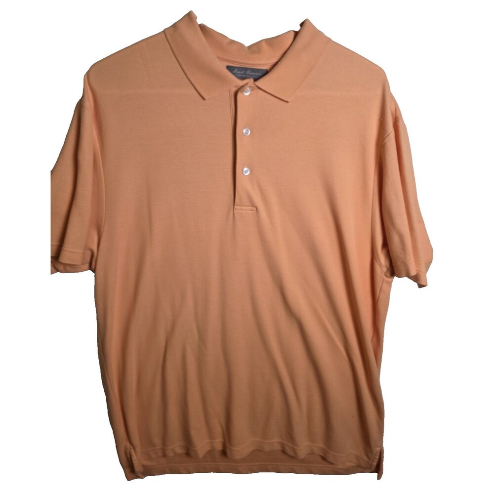 Daniel Cremieux Men's Large Orange‎ Golf Shirt